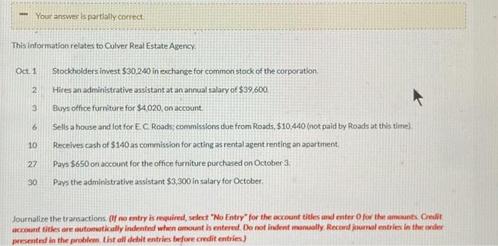 Account Titles and Explanation 1 2 v 3 V 6 10 V