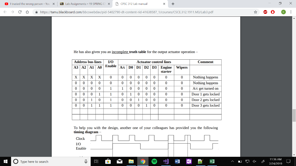 You Lau Assignments-19 SPRING C: D CPSC 312 Lab manual https://tamu.blackboard.com/bbcswebdav/pid-5402790-dt-content-rid-41638587_1 312.1911.M3/Lab3.pdf