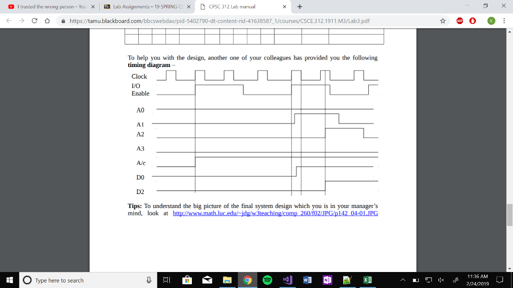 would be used by your circuit 5.3 Problem 3: Your manager at
