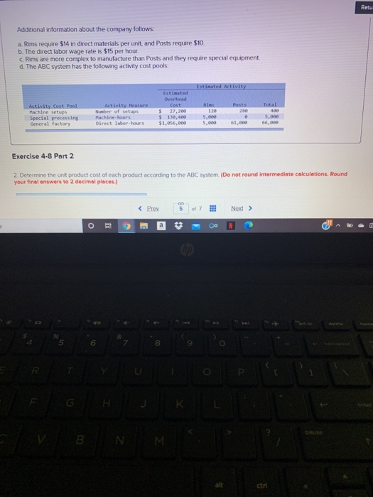 information applies to the questions displayed below.) Performance Products Corporation makes two