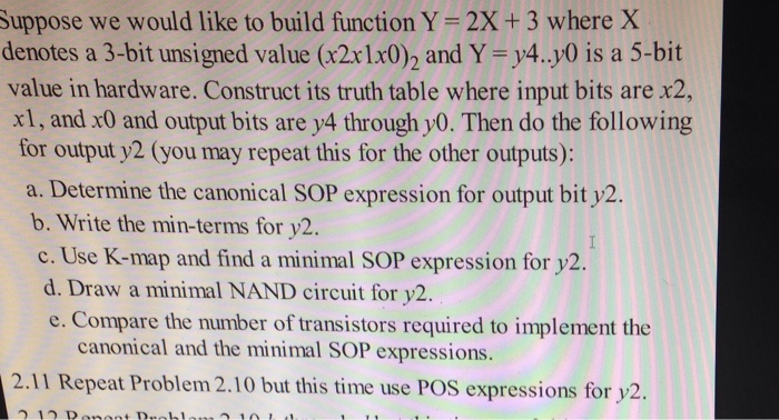  Suppose we would like to build function Y= 2x + 3