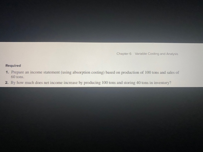 reporting. absorption costing, and managerial ethics C1 P2 Blazer Chemical produces and