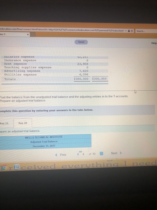 expired b. An inventory count shows that teaching supplies costing $3,235 are
