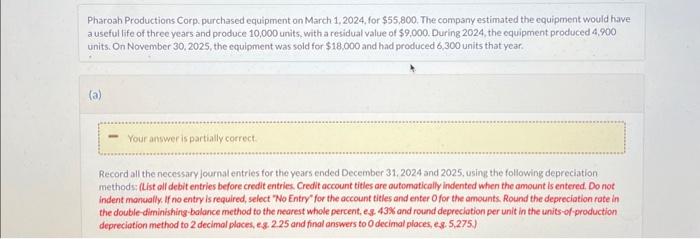 dont know how to calculate usingdouble diminishing method, read the highlighted text