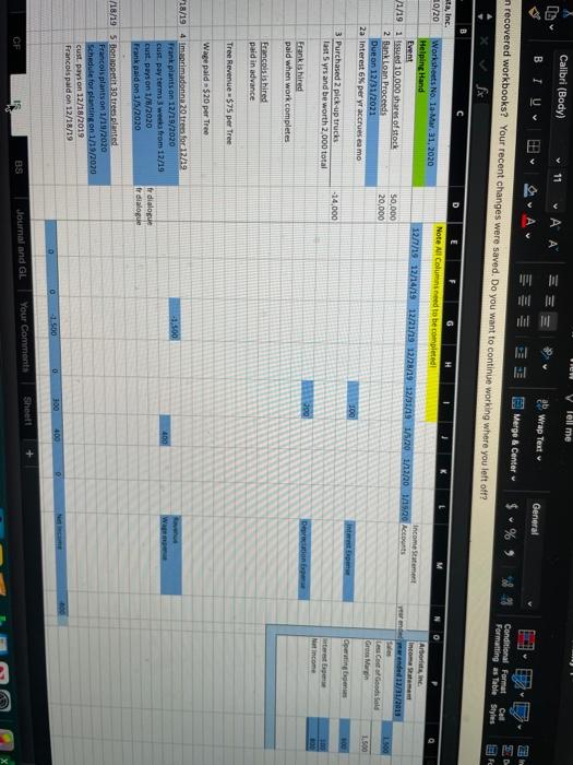  this is suppose to be a income statement . I was
