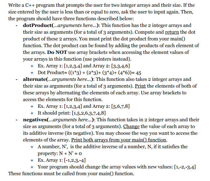  Write a C++ program that prompts the user for two integer