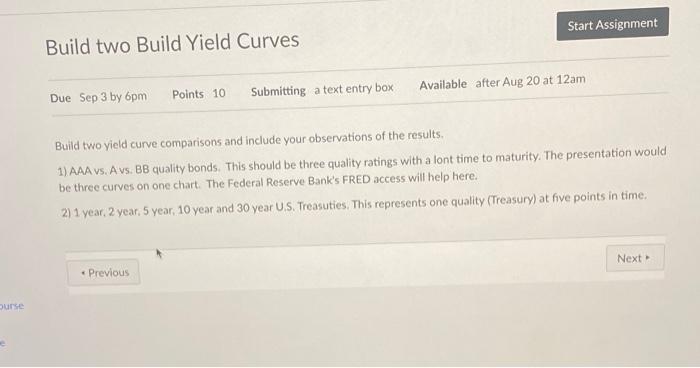 three quality ratings with a lont time to maturity. The presentation would