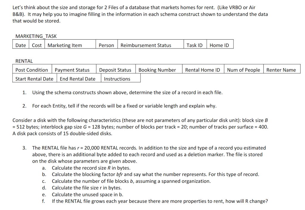 Let's think about the size and storage for 2 Files of