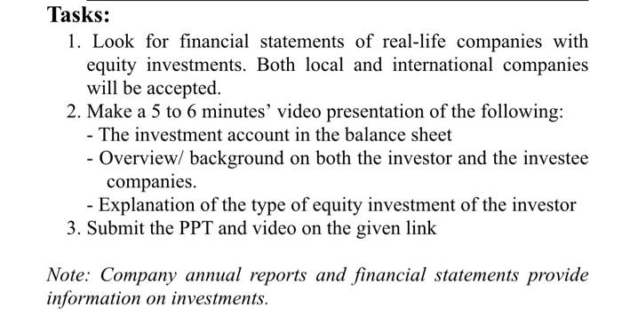 please i want this answer for this question Tasks: 1. Look for