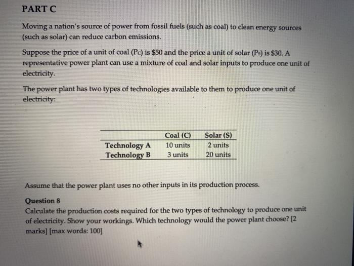 homework question, need help, will upvote PART C Moving a nation's source