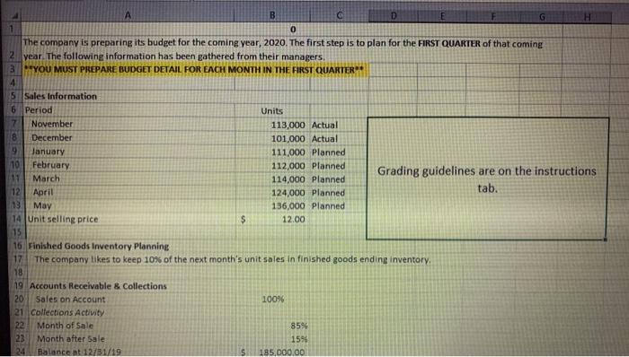 for this problem are presented on the Facts tab of this workbook