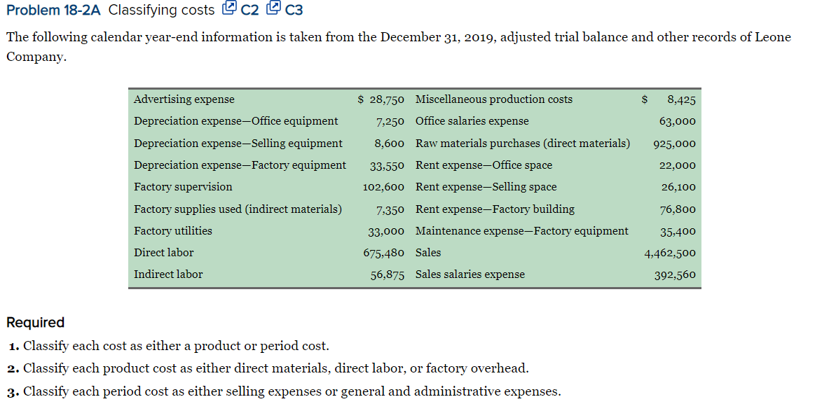  I only require the answer to Problem 18-3A. I have added