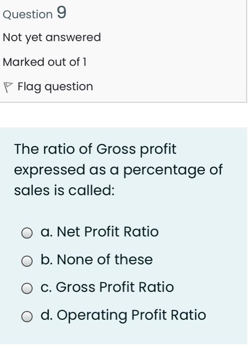 out of 1 P Flag question If the total of Current Assets