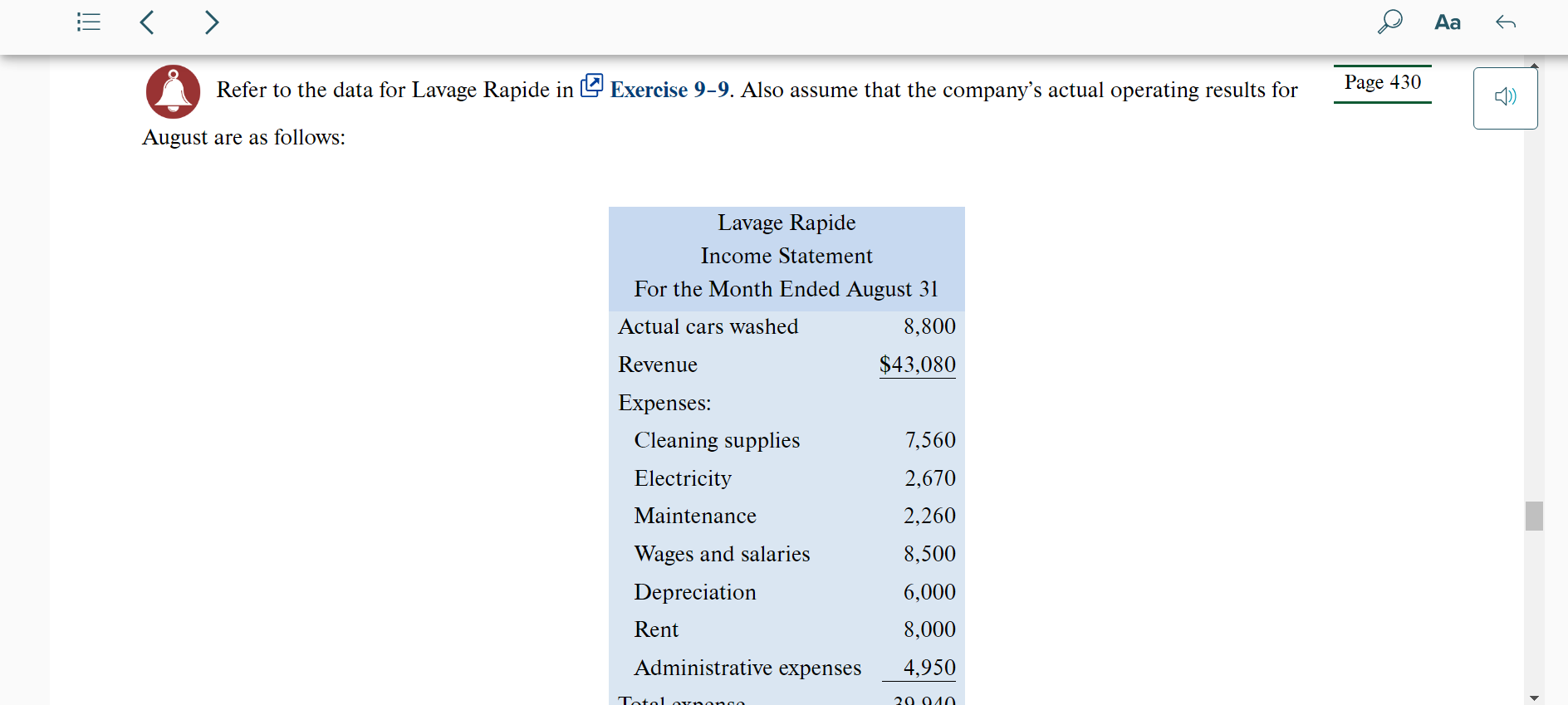 be $1,200 per month plus $0.15 per car washed. The company expects