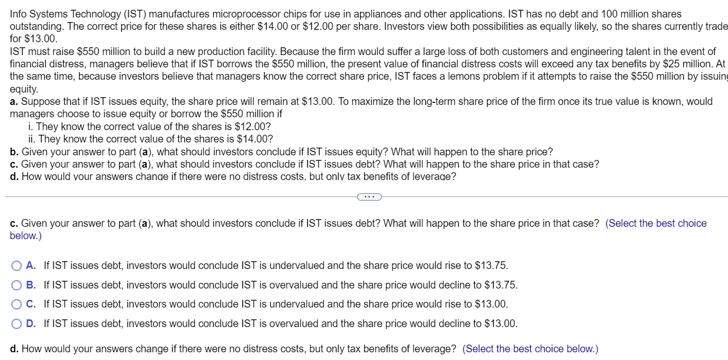 Because the firm would suffer a large loss of both customers and