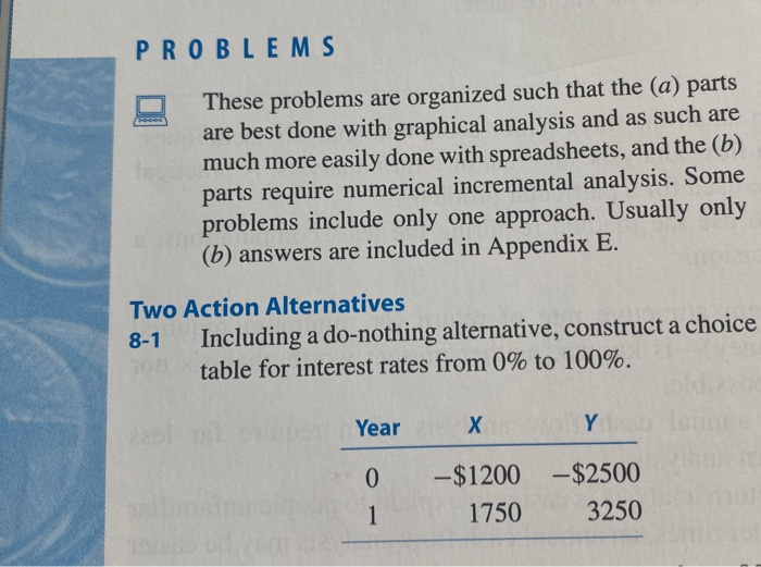 in Appendix E. Two Action Alternatives 8-1 Including a do-nothing alternative, construct
