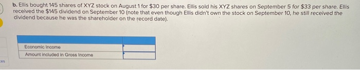 date of record for the dividend was September 1(the stock began selling