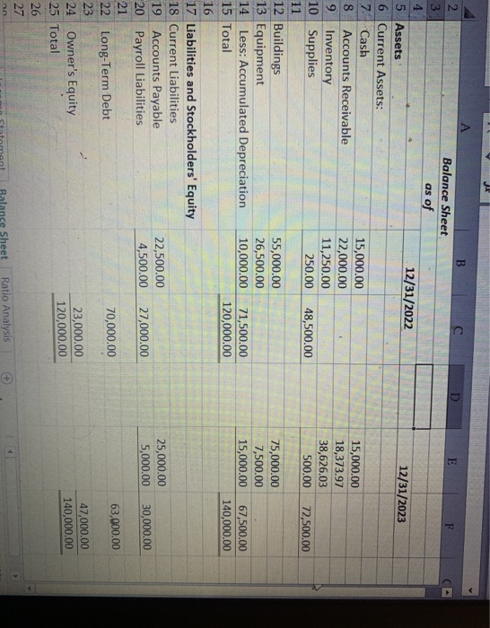 on excel please show formula either horizontal vertical or ratioim thinking horizontal