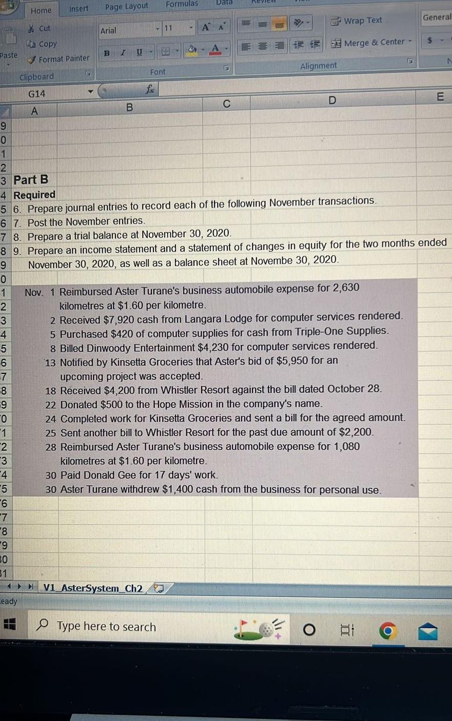  Paste -7 Insert Page Layout Arial B IU E Alignment Clipboard
