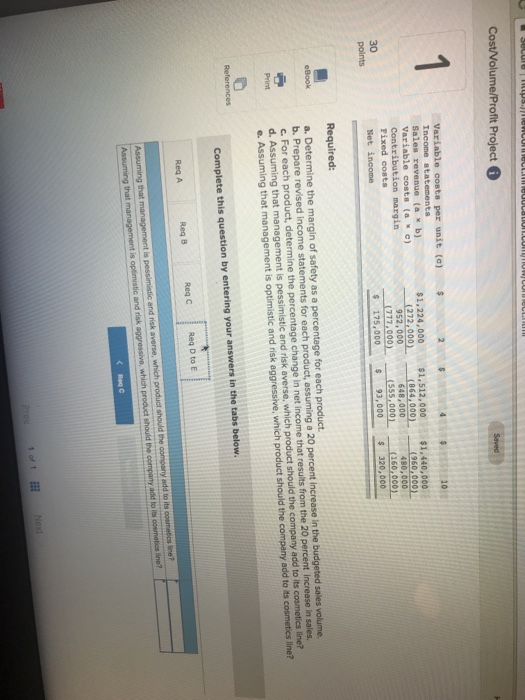 rep sold 170 units. 4. Calculate the total monthly cost of the