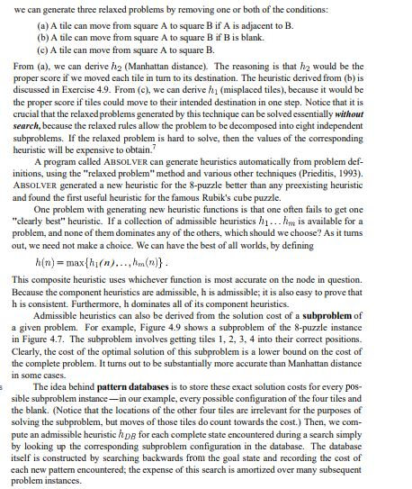 information to help to solve that problem ...... 4.2 HEURISTIC FUNCTIONS In