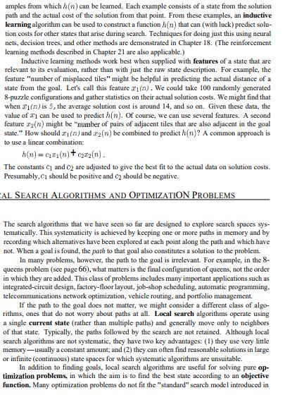 to shed light on the nature of heuristics in general. The 8-puzzle