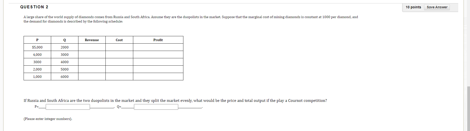 undefined QUESTION 2 10 points Save Answer A large share of the