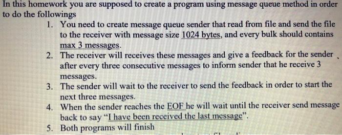 using C program, you must apply system calls and library functions in