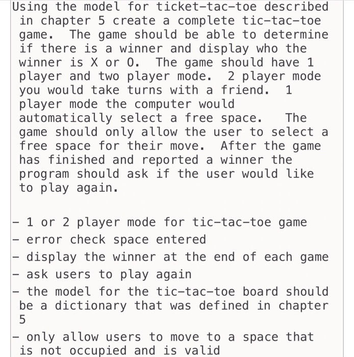  Create a Tic Tac Toe game in python that is both