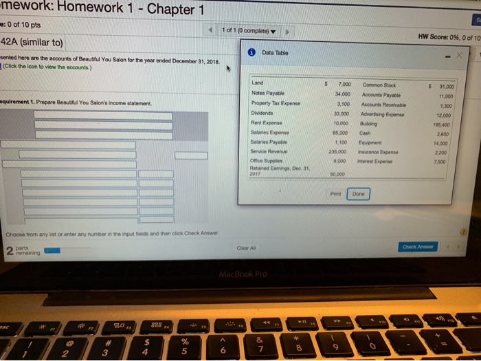  I need immediate accurate answers please -mework: Homework 1 - Chapter