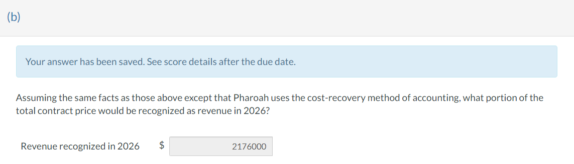 2025. Pharoah Construction Company uses the percentage-of-completion method of accounting. In 2025,