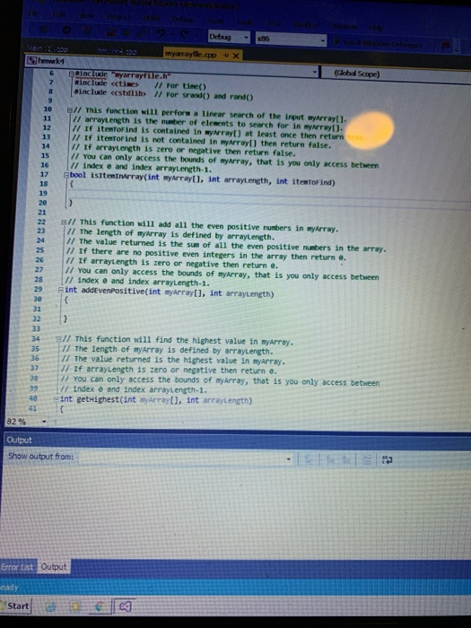 Need third function (Global Scope 7 include cctime>/ For time) include