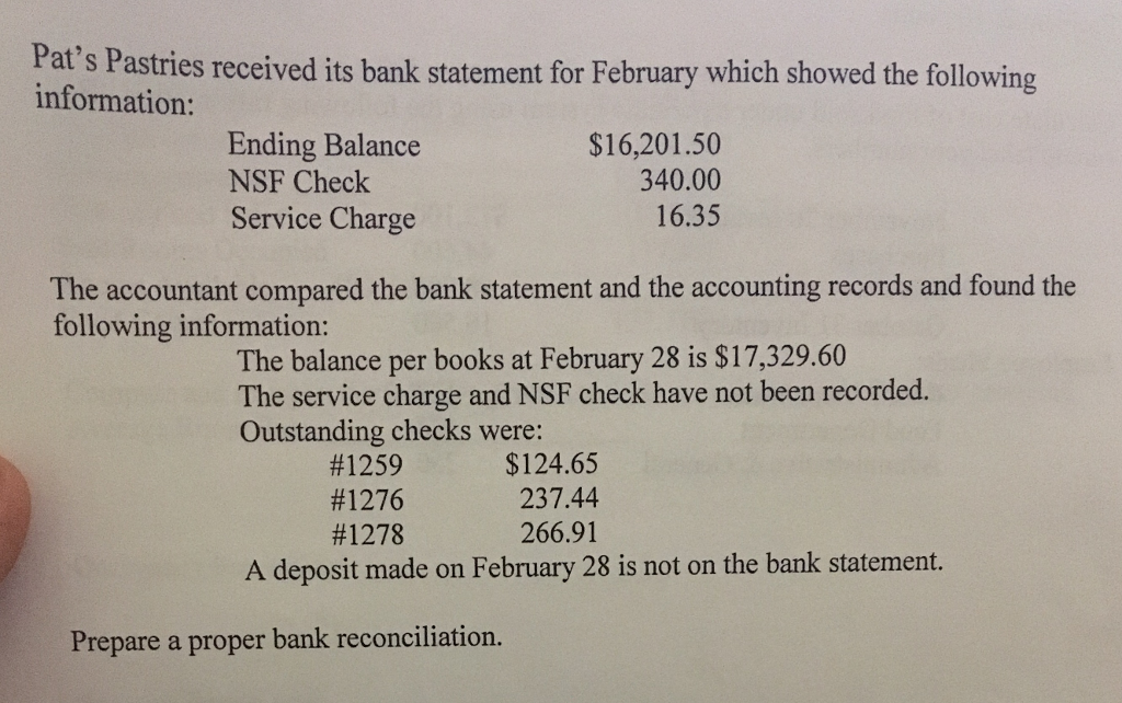detailed solutions please (NOTE THIS IS THE COMPLETE QUESTION) Pat's Pastries received