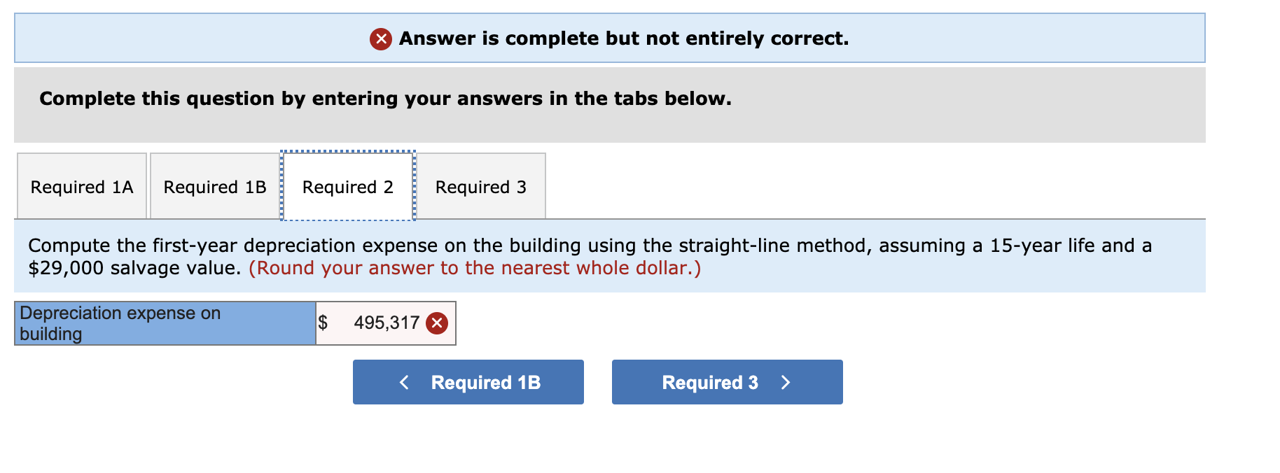 total cash price of $850,000. The estimated market values of the purchased