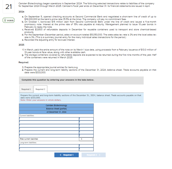 PLEASE HELP. IT IS ONE QUESTION WITH REQUIREMENTS. Comden Biotechnology began operotions