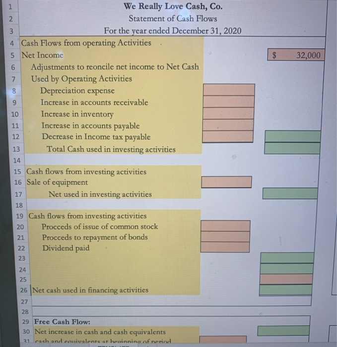 plus how to work it on Excel ,thanks. B C D G