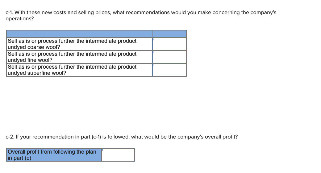 industries that process joint products, the costs of the raw materials inputs