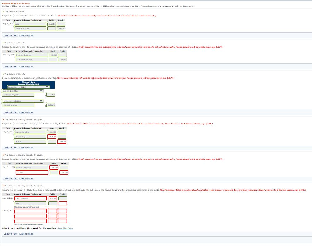  Problem 15 01A - (Video) On May 1, 2020, hrab Cerd