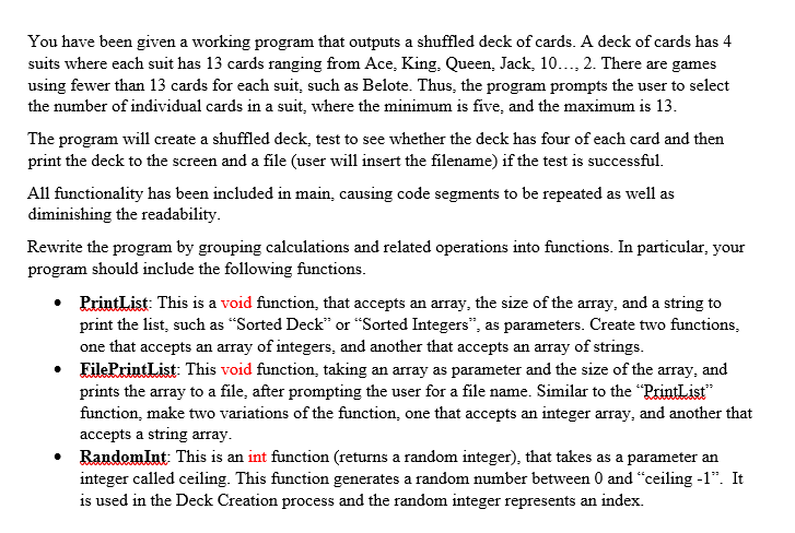 Just need help in restructuring the program by using and applying functions