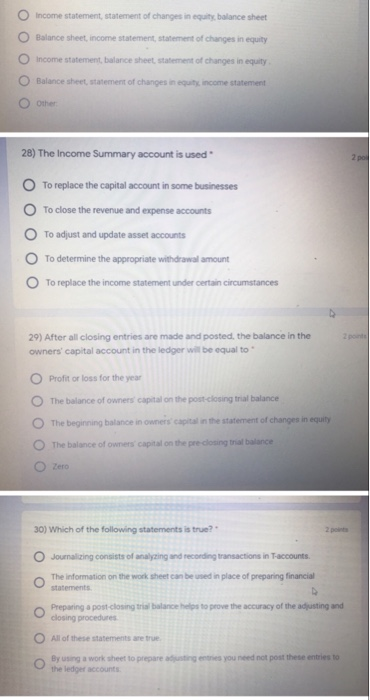 expenses that have been paid in advance. True False 10) A general