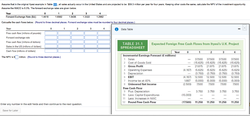  Assume that in the original Ityesi example in Table E all