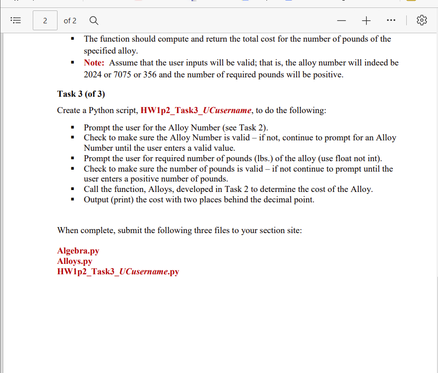 python help - The function should compute and return the total cost