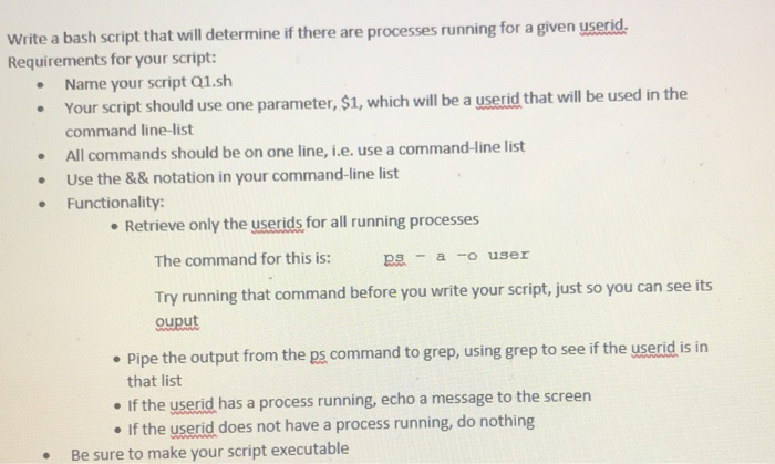  Write a bash script that will determine if there are processes