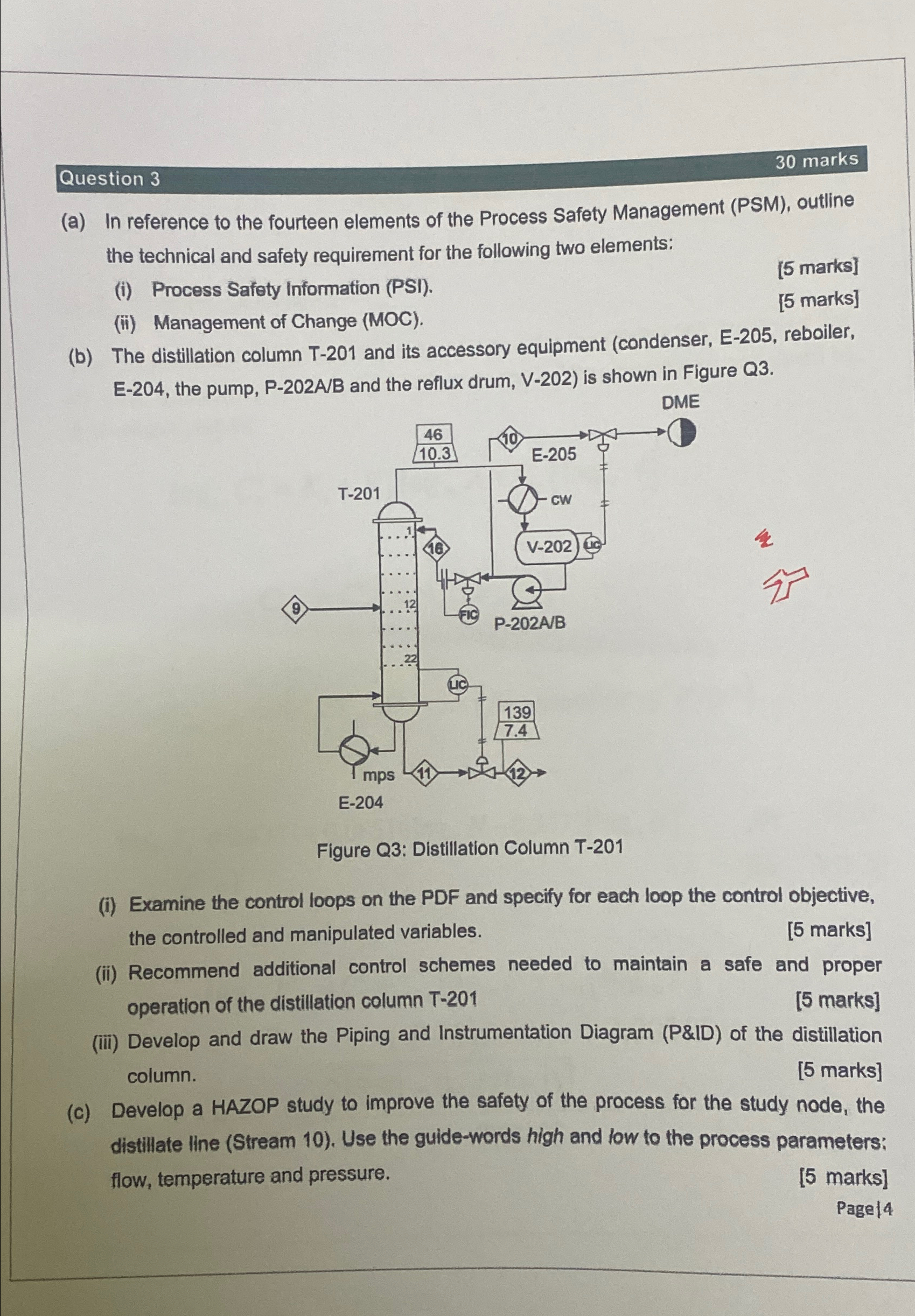  Question 3 30 marks (a) In reference to the fourteen elements