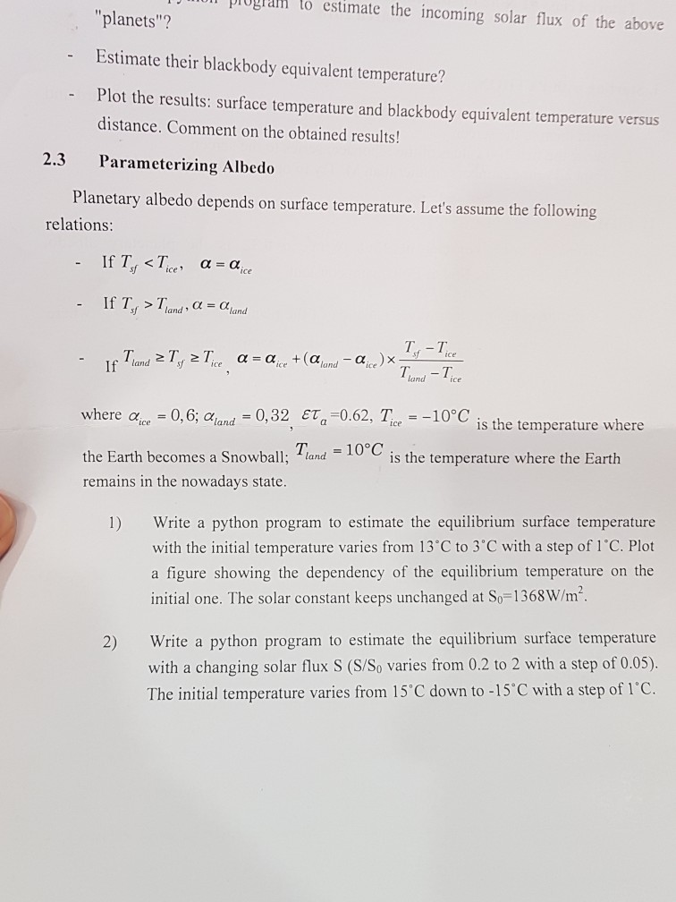 please help me to do question 2.3 with a clear solution.