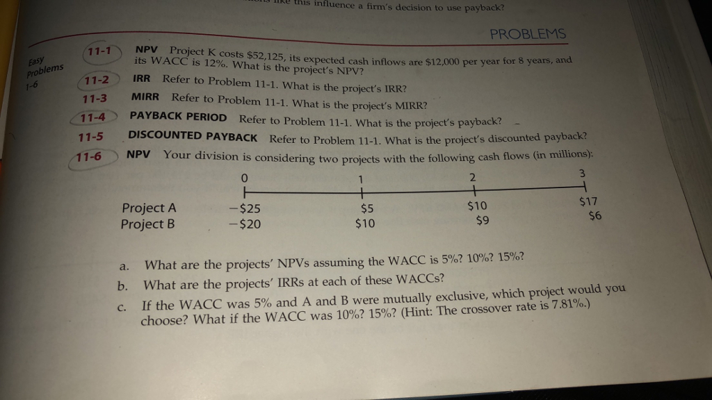 HOW DO YOU ANSWER: 11-1, 11-4 AND 11-6 IN EXCEL ? 11-6