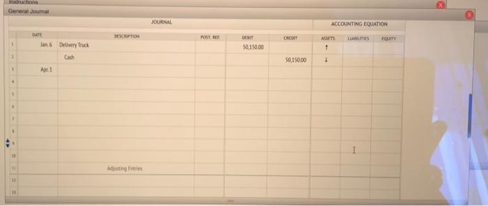 double-dectining-balance method of depreciation is used. Year 1 Jan. 4. Purchased a