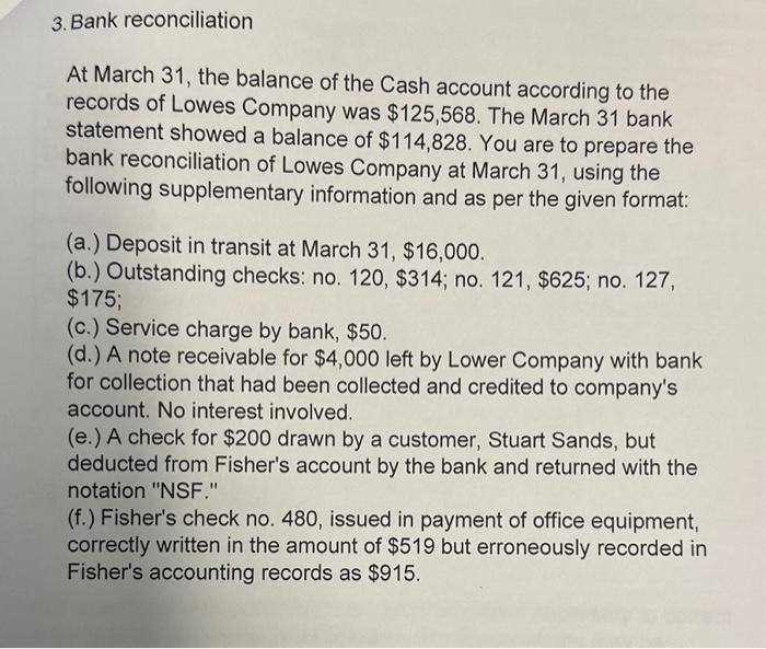 to correct Silver's accounting records as of March 31. (Explanations may be