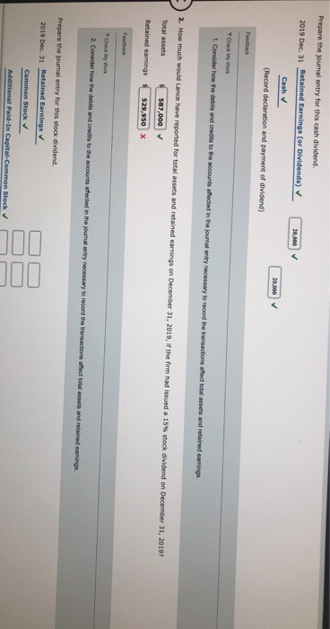 Stock Splits Lance Products balance sheet includes total assets of $587,000 and