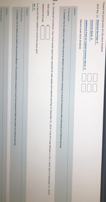 the following equity account balances at December 31, 2019: Common stock, $2